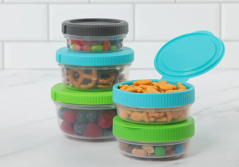 Snaplock by Progressive 12-Cup Storage Container - Blue, Easy-To-Open, Leak-Proof Silicone Seal, Snap-Off Lid, Stackable, BPA Free